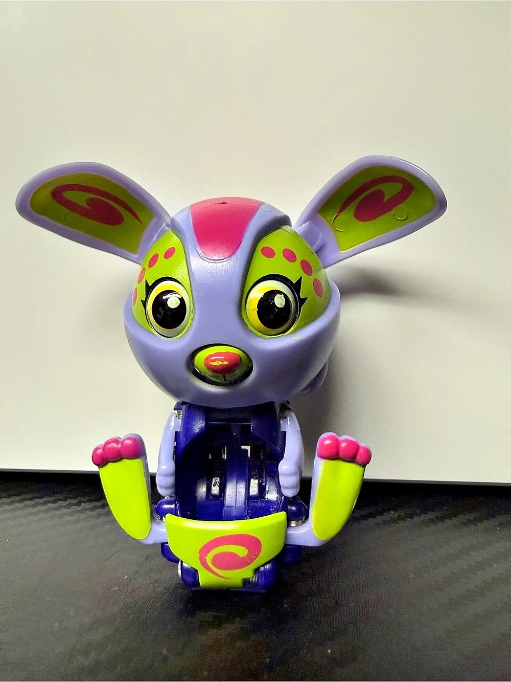 Vintage Zoobles Spring To Life Purple Pink Green Figure 2010